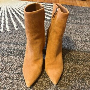 Marc Fisher Tan Suede Heeled Boots